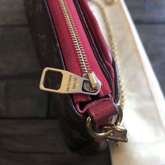 💯 Auth Louis Vuitton Pallas Clutch Cross body - Picture 7 of 8